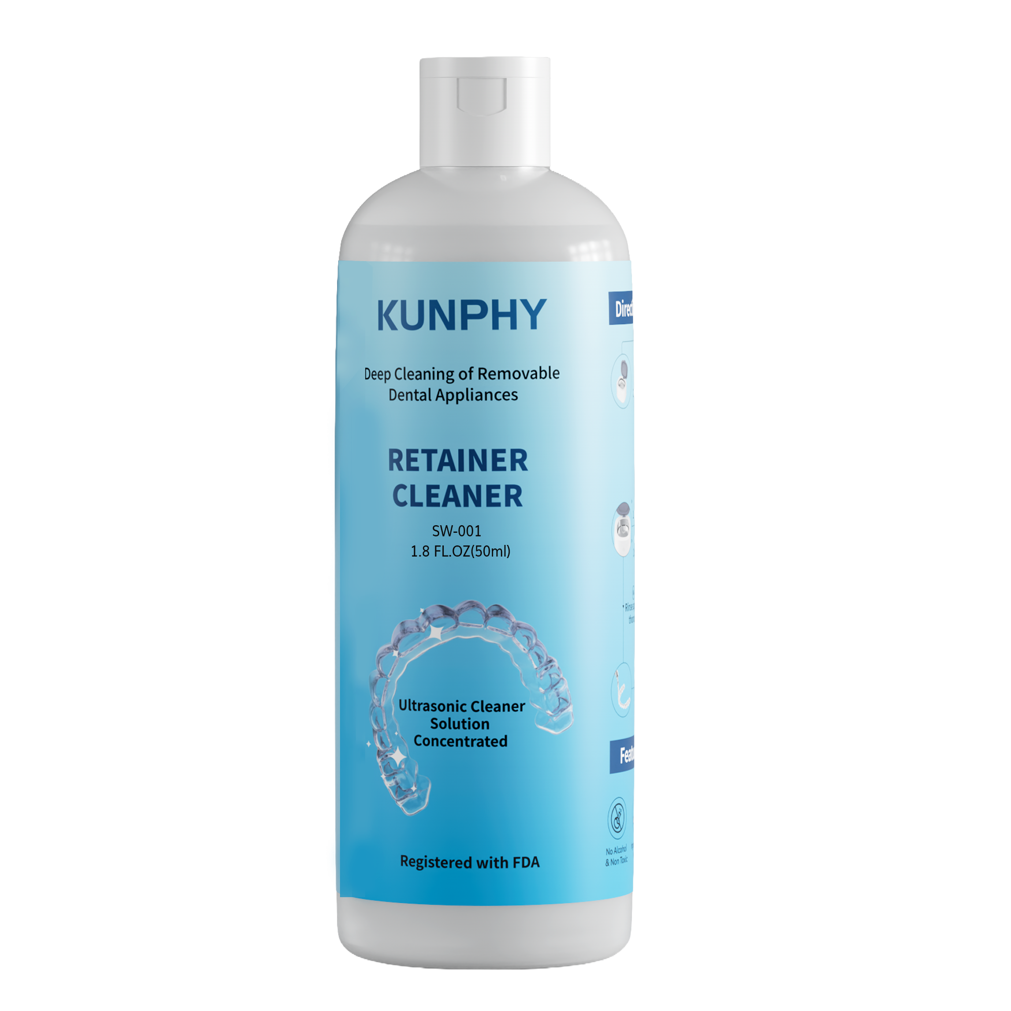 Dental Appliance Cleaner | Ultrasonic Cleaning Solution for Retainers & Aligners