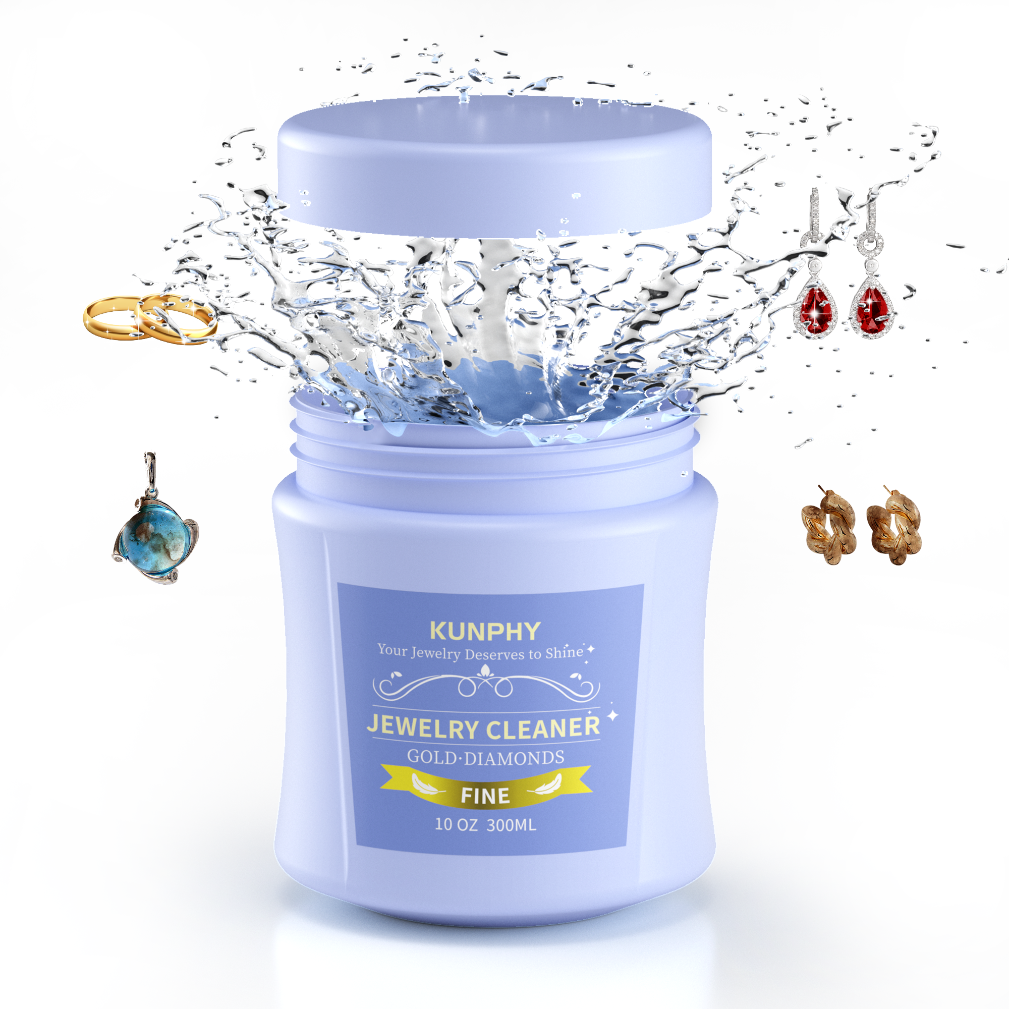 Gold Jewelry Cleaner | Shine Restorer for Gold, Diamonds & Fine Jewelry