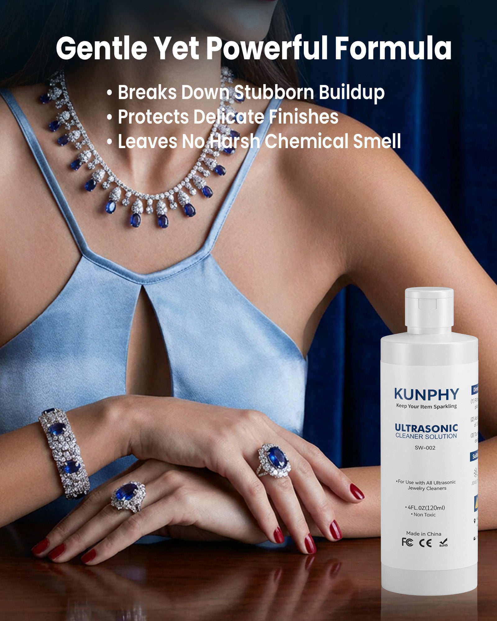 Jewelry Cleaning Concentrate | Ultrasonic Cleaner Solution for Gold, Silver & Diamonds