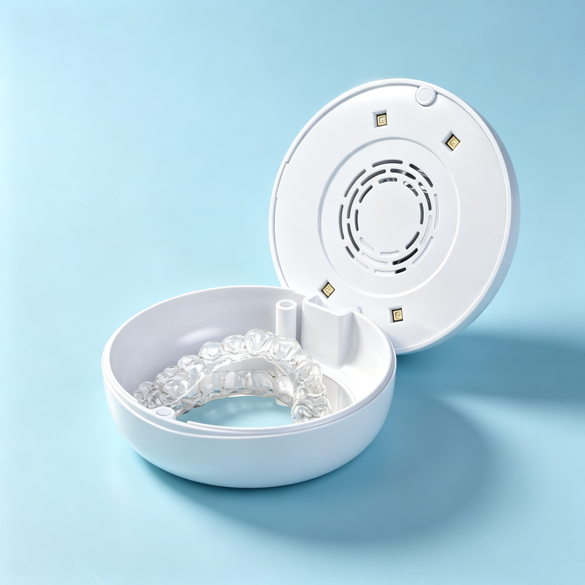 UVC Retainer Case — Smart 3-Minute UV Care for Aligners, Retainers, Dental Appliances