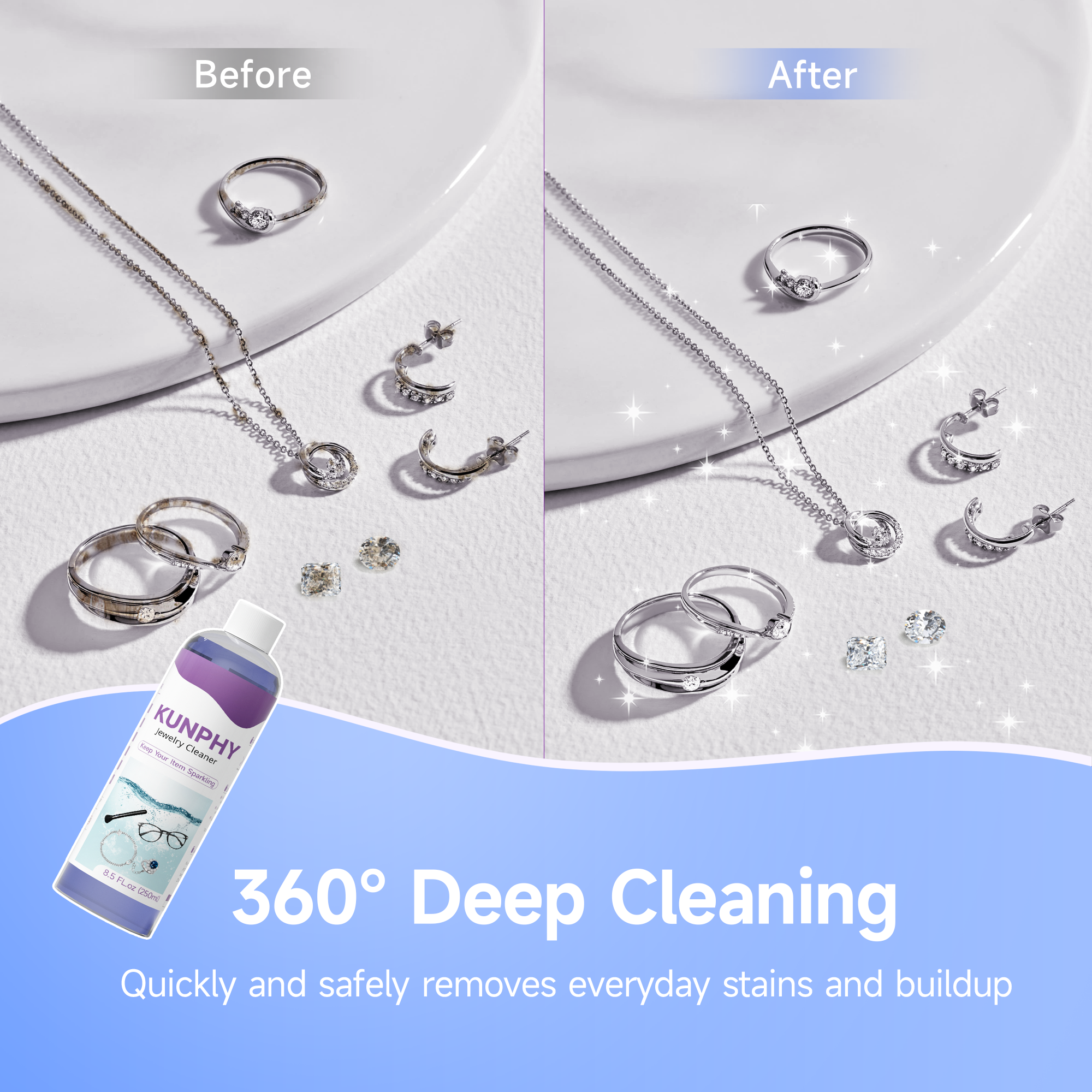 Plant-Based Jewelry Cleaner | Enhanced Formula for Ultrasonic Cleaners