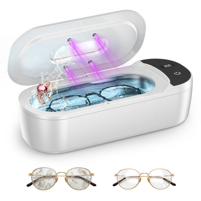 Ultrasonic Jewelry Cleaner, 400ml Sonic Cleaner for Rings, Glasses