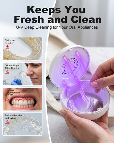 UVC Retainer Case — Smart 3-Minute Care for Aligners & Retainers