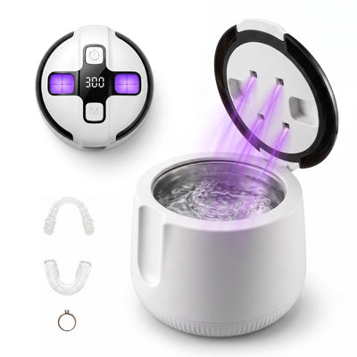 KUNPHY 48kHz Ultrasonic Dental Cleaner | For Retainers, Aligners & Electric Toothbrush Heads