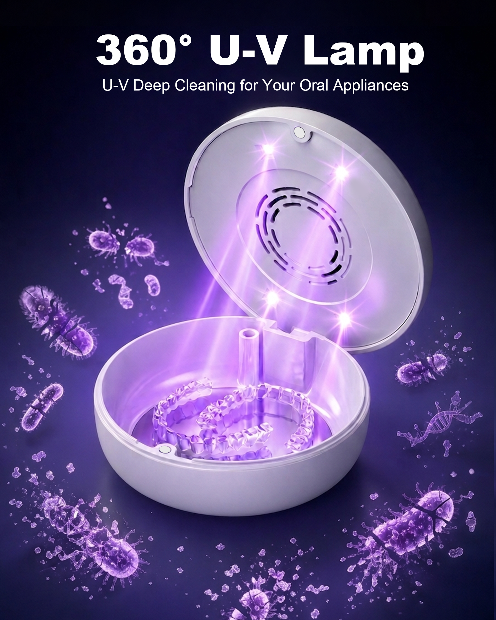 UVC Retainer Case — Smart 3-Minute Care for Aligners & Retainers