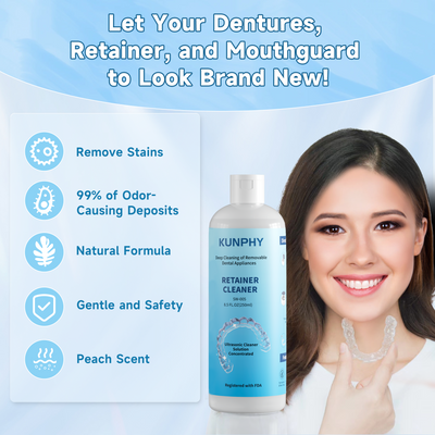 Dental Appliance Cleaner | Ultrasonic Cleaning Solution for Retainers & Aligners