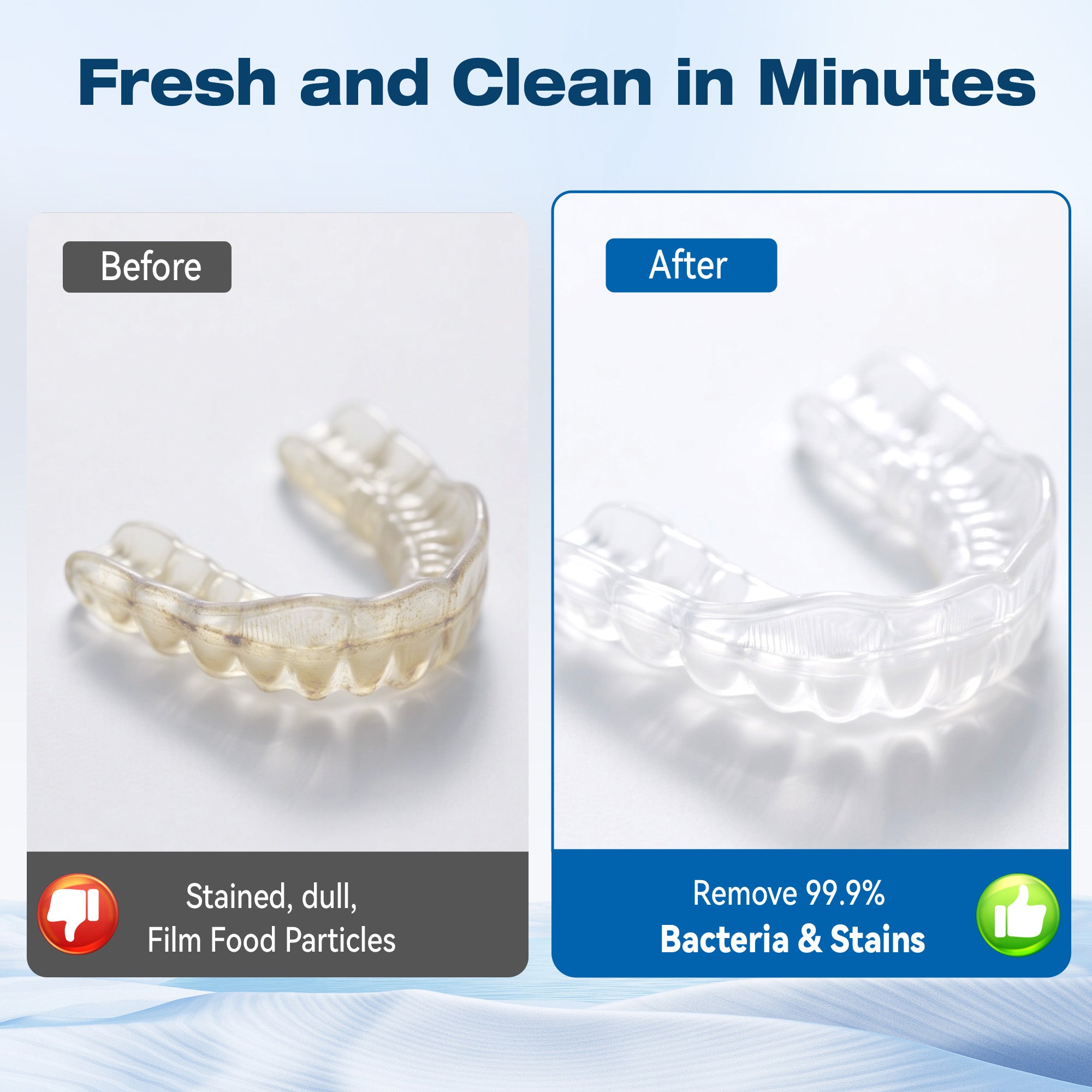 Denture Cleaning Tablets, Retainer Cleaner Tablets for Ultrasonic Machines, Aligners & Mouthguards – KUNPHY®
