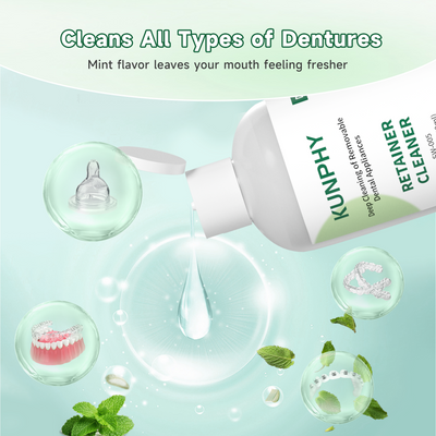 Mint Dental Appliance Cleaner | Ultrasonic Cleaning Solution for Retainers & Aligners