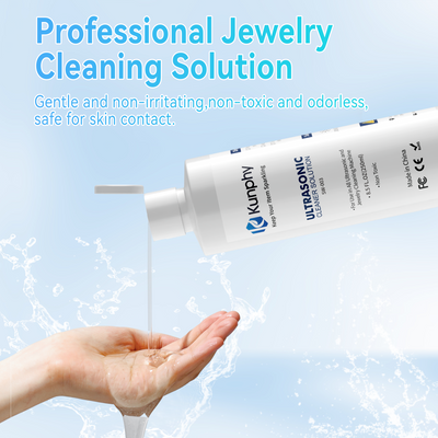 kunphy Jewelry Cleaner, Ultrasonic Cleaner Solution - Jewelry Cleaner for Gold, Silver, Platinum Diamonds and Non-Porous Precious & Semi-Precious Jewelry 4 oz(120ml)