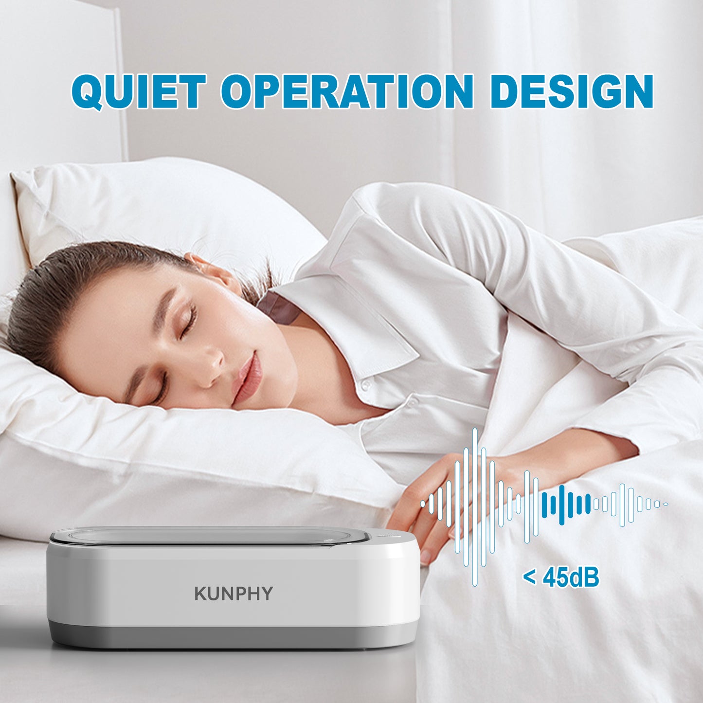 Ultrasonic Jewelry Cleaner, Jewelry Cleaner Machine 12oz 46KHz, Professional Sonic Cleaner with One-Touch Operation, Ultrasonic Cleaner for Rings, Glasses, Jewelry, Dentures