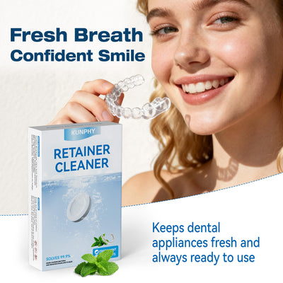 Denture Cleaning Tablets, Retainer Cleaner Tablets for Ultrasonic Machines, Aligners & Mouthguards – KUNPHY®