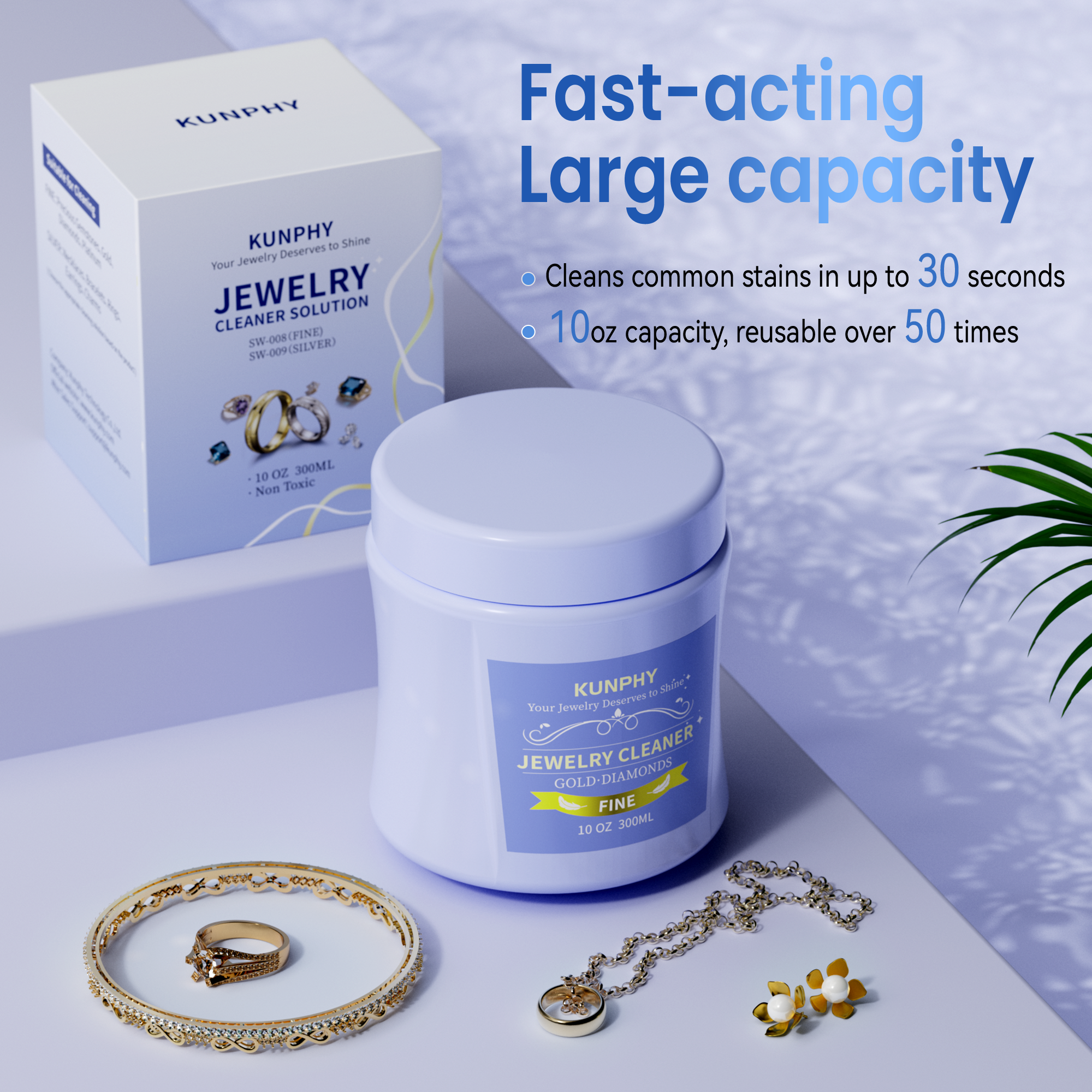 Gold Jewelry Cleaner | Shine Restorer for Gold, Diamonds & Fine Jewelry