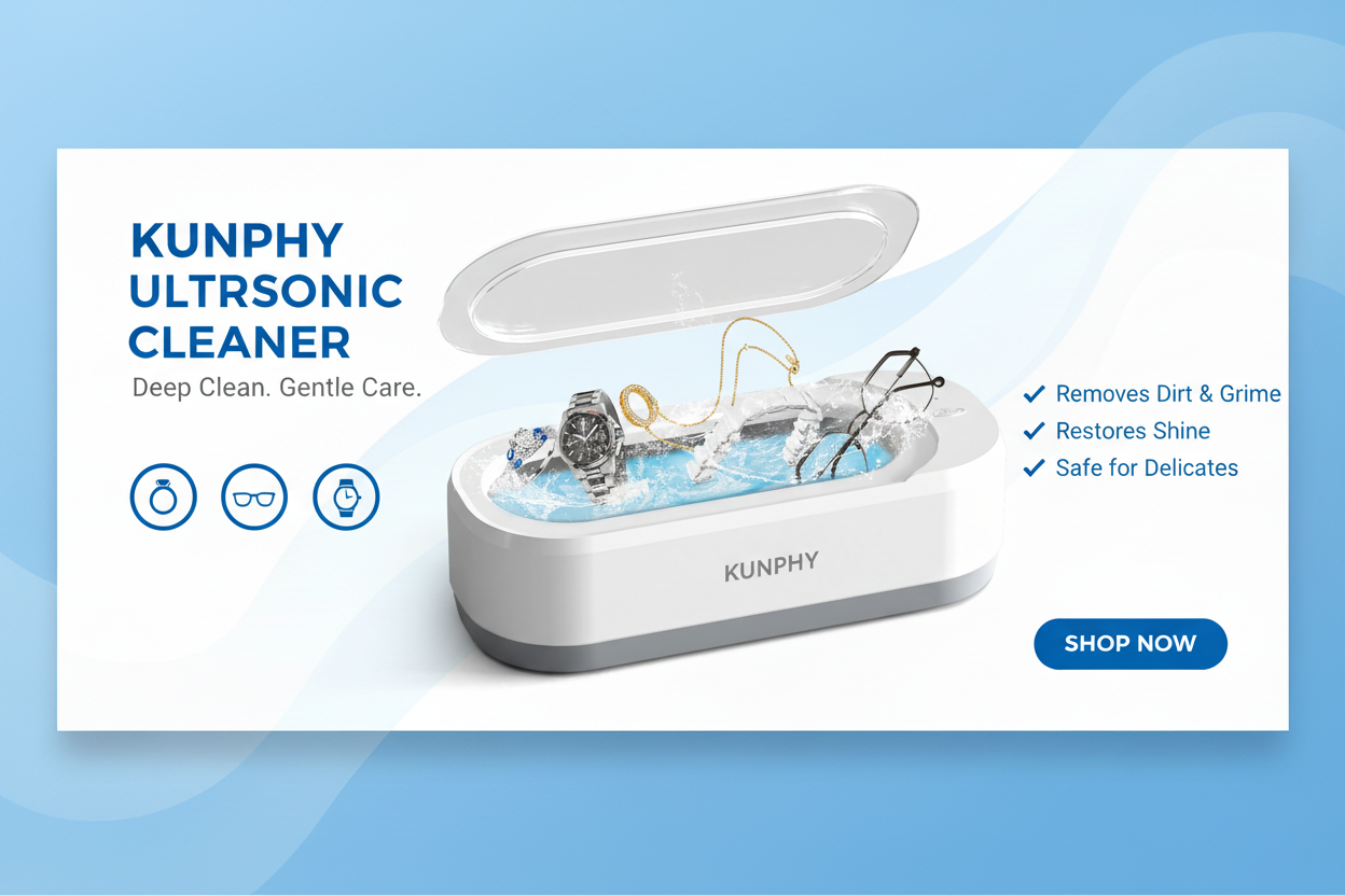 KUNPHY超声波清洗机Banner